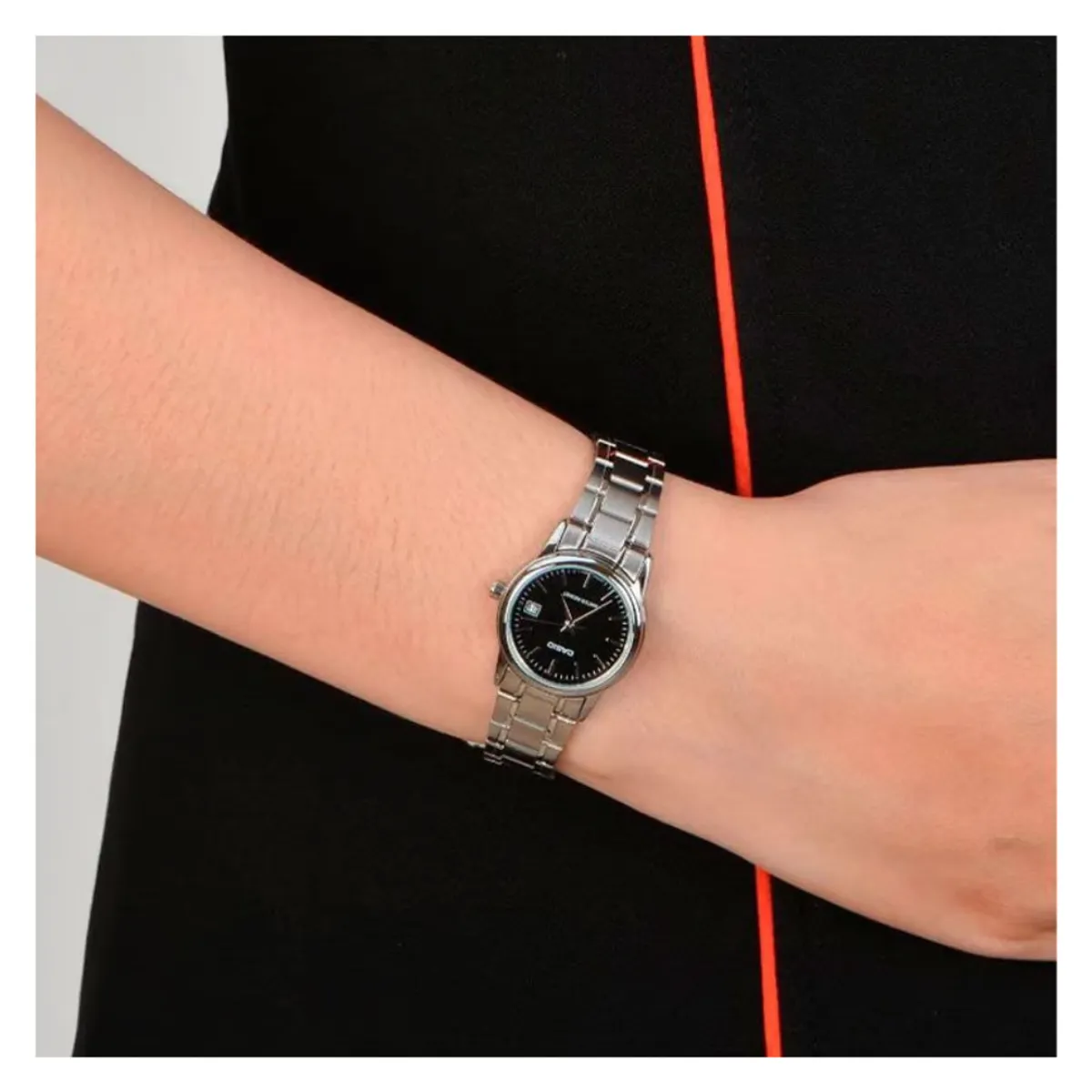 CASIO - Reloj Mujer Casio LTP-V002D-1A Dama Diseño Elegante