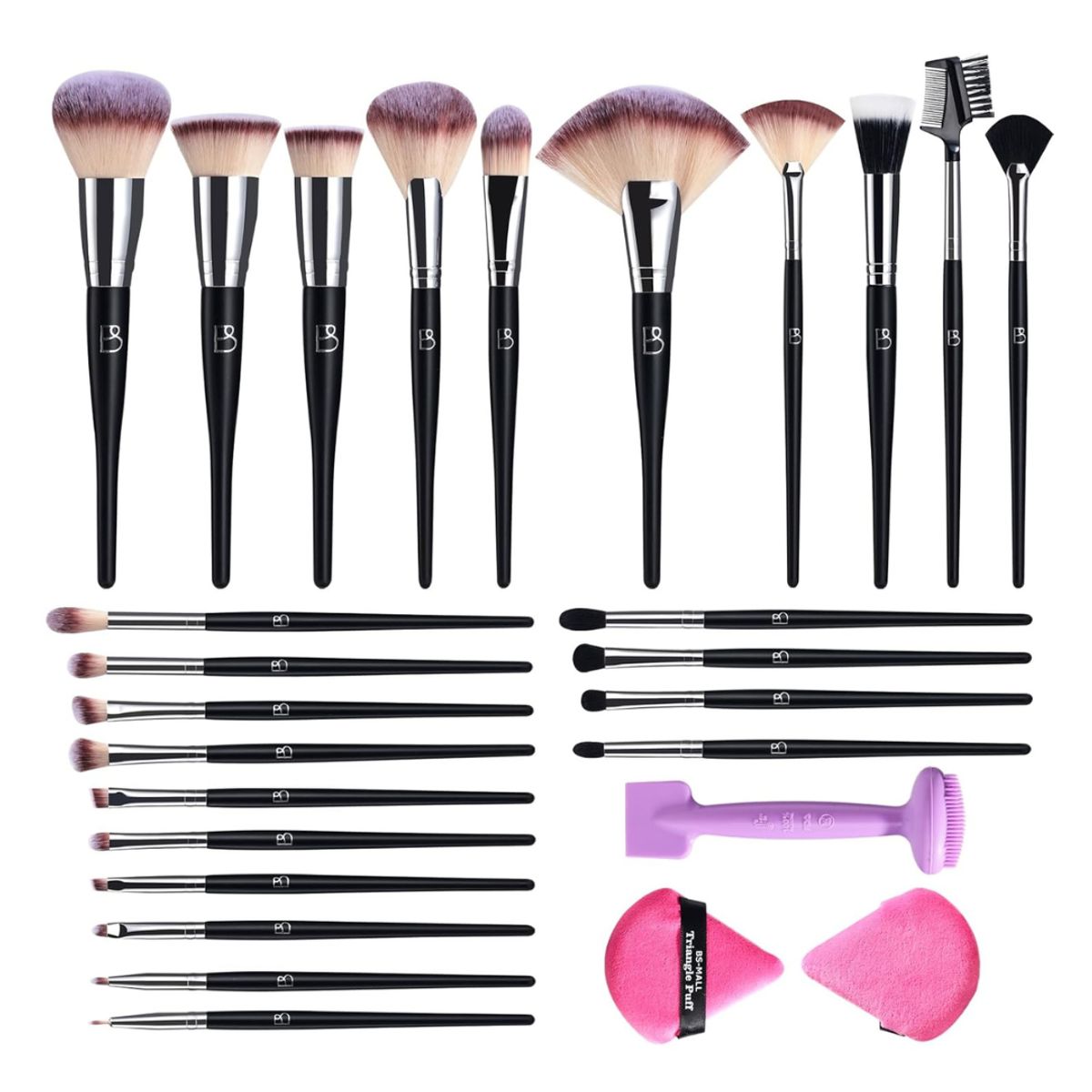 BS - Brochas De Maquillaje Bs-mall Profesional 27 piezas