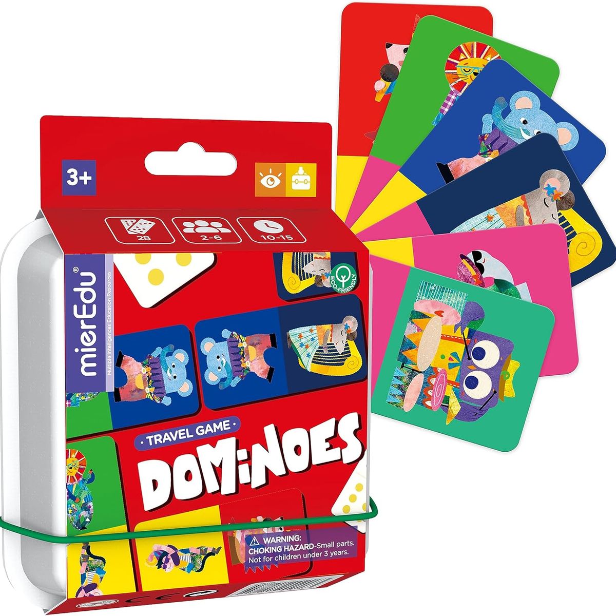 GENERICO - JUEGO DE DOMINÓ PARA NIÑOS Y NIÑAS - TRADICIONAL - ANIMALES