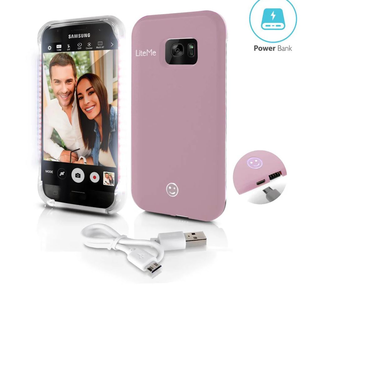 SERENELIFE - Funda y estuche para teléfono S7 Edge y luz LED SL302S7PN