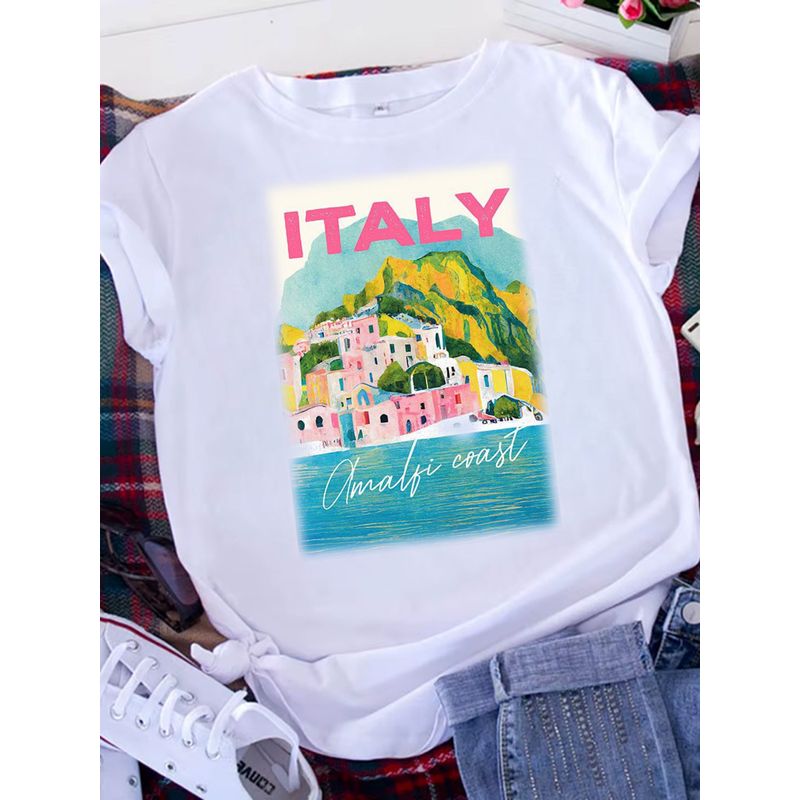 ISMI - Camiseta Mujer Manga Corta Poli Algodón Ismi