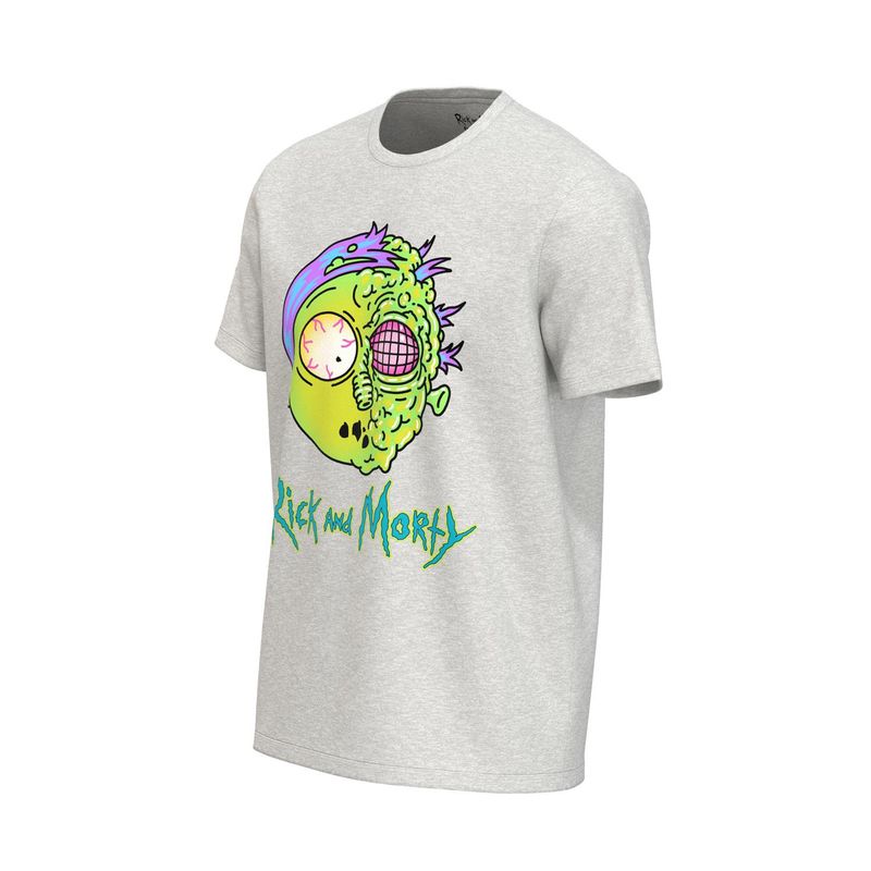 KOAJ - KOAJ Camiseta unicolor con diseÃ±o de Morty y cuello redondo HOMBRE