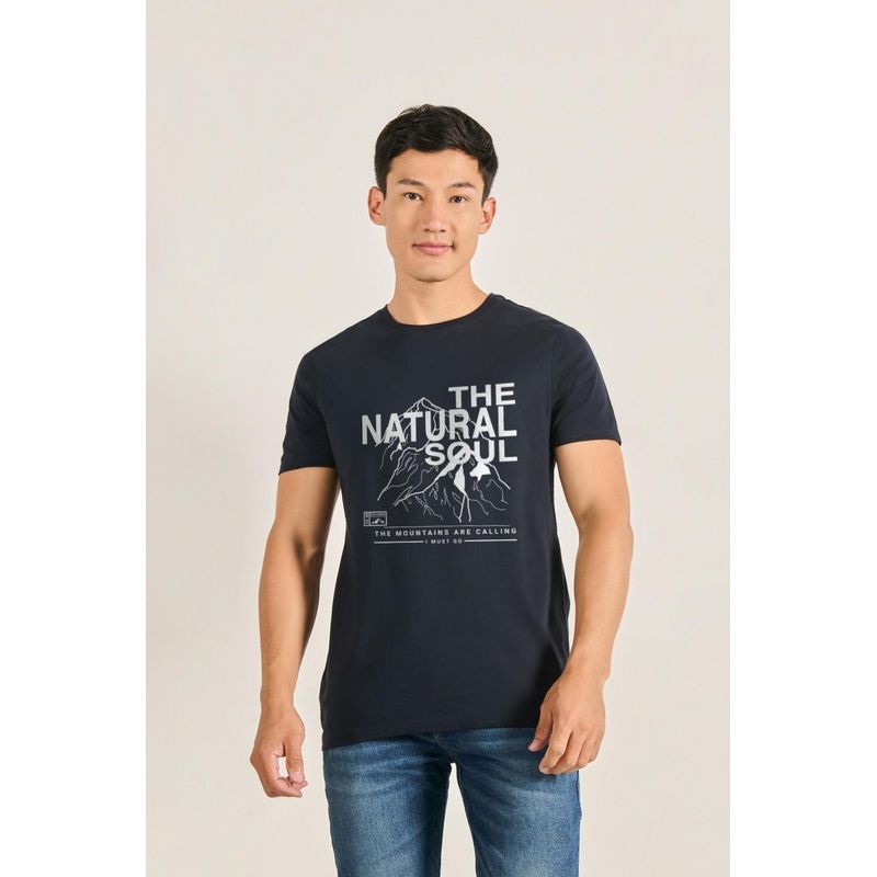 KOAJ - KOAJ Camiseta manga corta con estampado de montañas HOMBRE