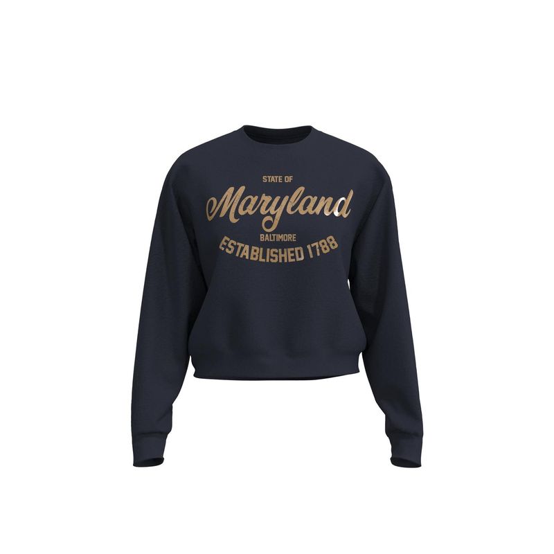 KOAJ - KOAJ Buzo perchado unicolor con diseÃ±o college de Maryland MUJER