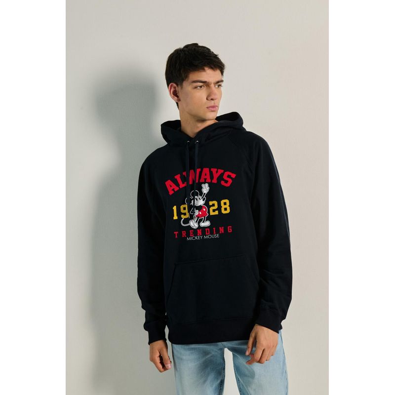 KOAJ - KOAJ Buzo capota ranglan con estampado de Mickey HOMBRE