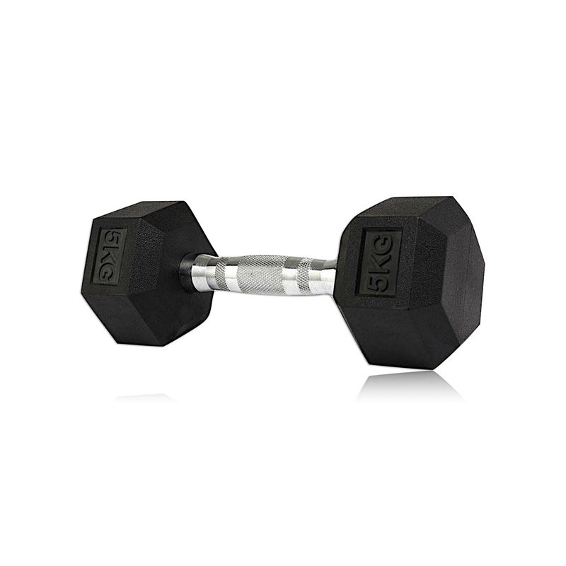 SPORT FITNESS - MANCUERNA HEXAGONAL ENCAUCHETADA 5KG