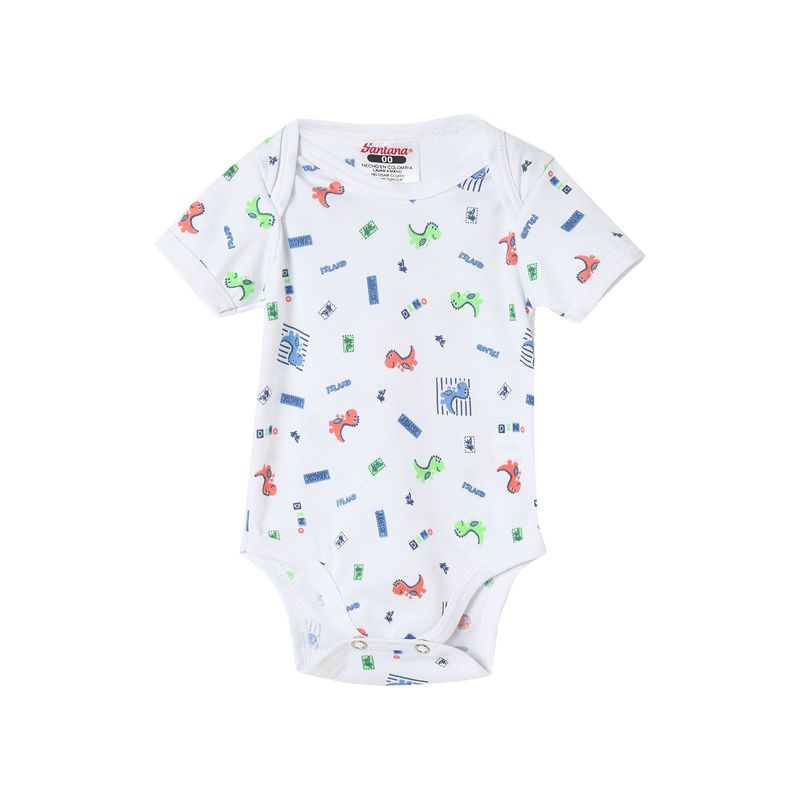 SANTANA - Body Bebé Manga Corta Niño Verde Menta