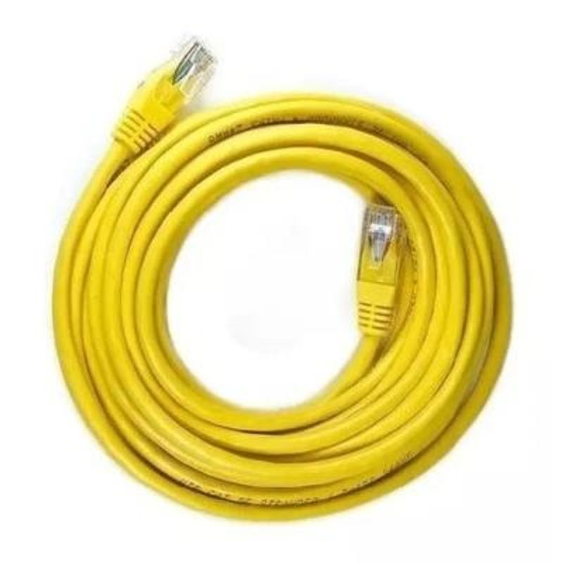 GENERICO - Cable Utp Red 3 Metros Ethernet Rj45 Calidad Cat6 Amarillo