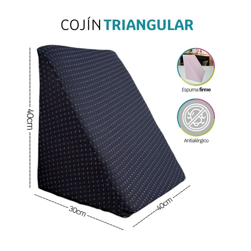 Cojín Triangular Ortopédico Televisión Tv Ergonómico HOGARETO