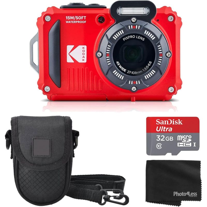 KODAK - Cámara digital resistente Kodak PIXPRO WPZ2 16MP 4X Zoom Full HD