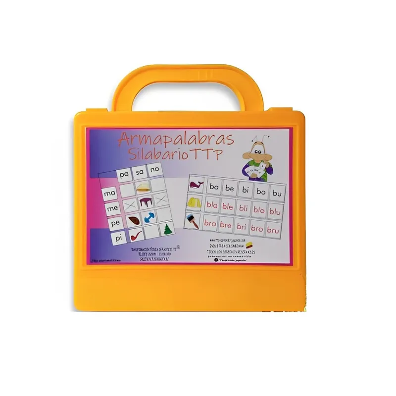 JUGANDO Y EDUCANDO - Maleta Didáctica Armapalabras Silabario para niños