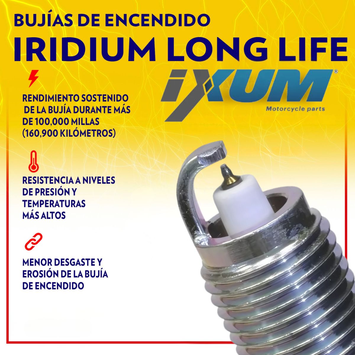 GENERICO - Bujia Iridio Honda Xr250 Tornado Xr 250 Alto Rendimiento