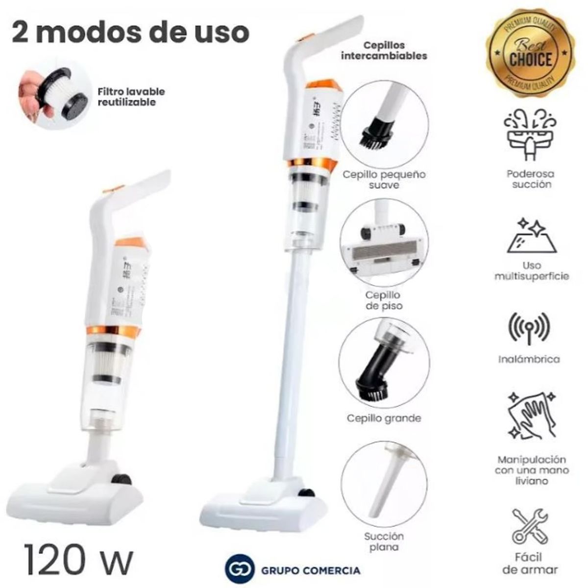 ONE PIXEL - Aspiradora Inalámbrica 2 En 1 Para El Hogar Y El Auto Multifuncional