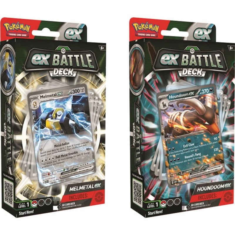 POKEMON - 60 Cartas Pokémon TCG Melmetal/Houndoom EX + Accesorios ESP