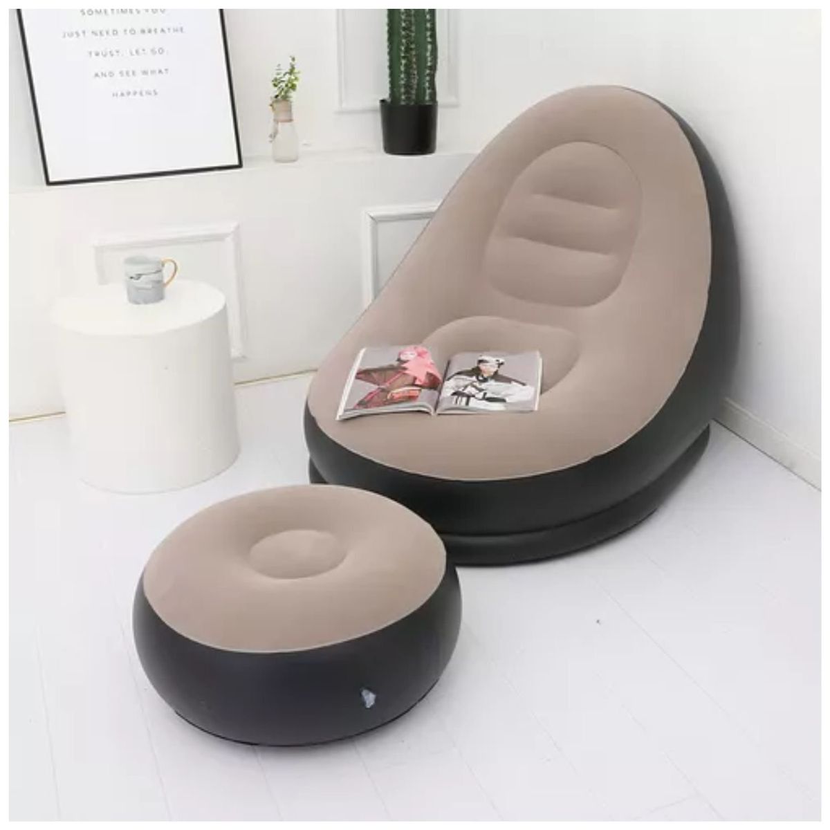 GENERICO - Silla De Descanso Inflable Sofá Plegable Porta