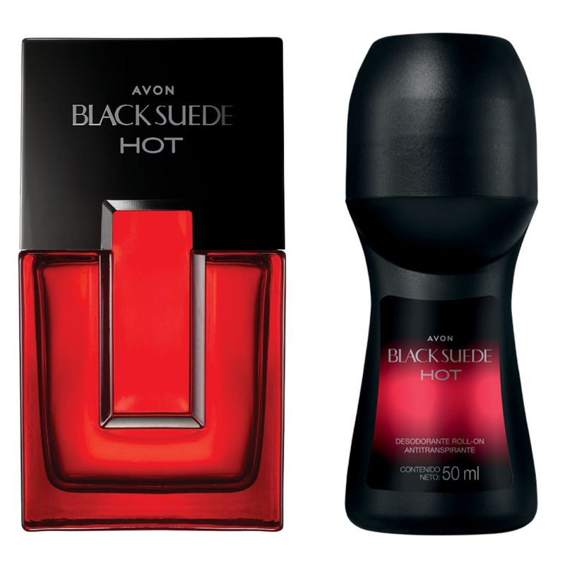 AVON - Set  Black Suede Hot + desodorante Avon