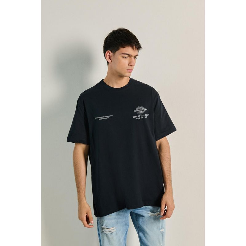 KOAJ - KOAJ Camiseta Oversize para hombre con estampado localizado en HOMBRE