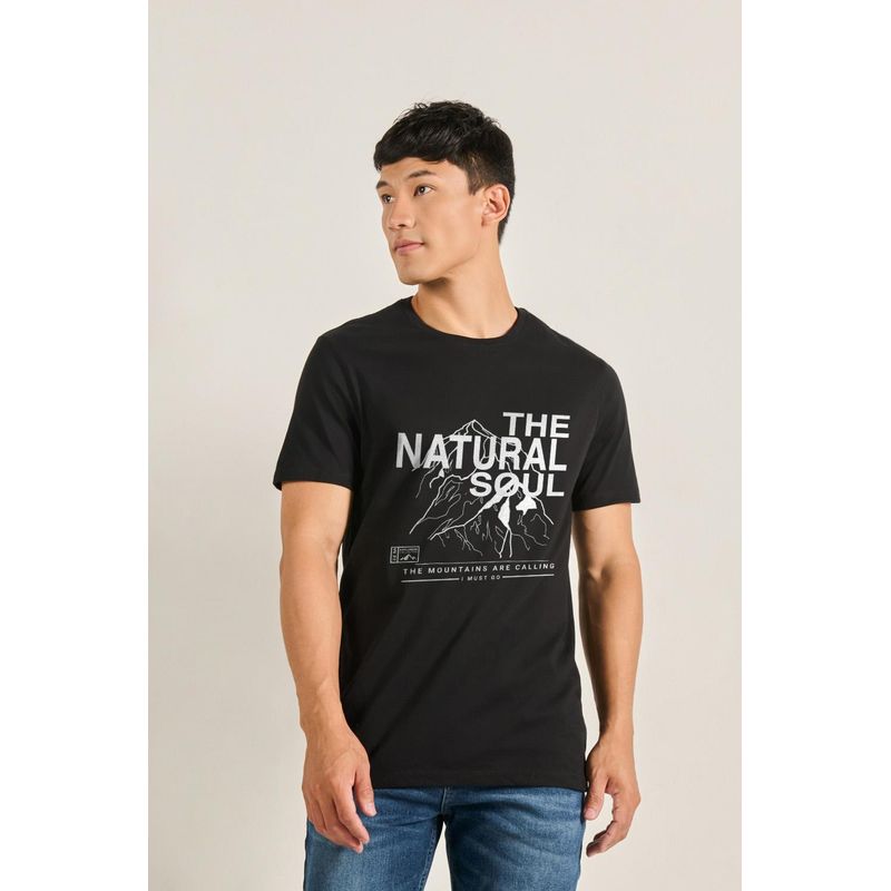 KOAJ - KOAJ Camiseta manga corta con estampado de montañas HOMBRE
