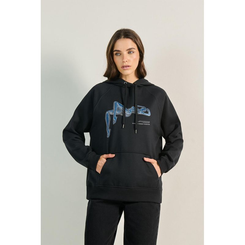 KOAJ - KOAJ Buzo capota con estampado de silueta de mujer MUJER