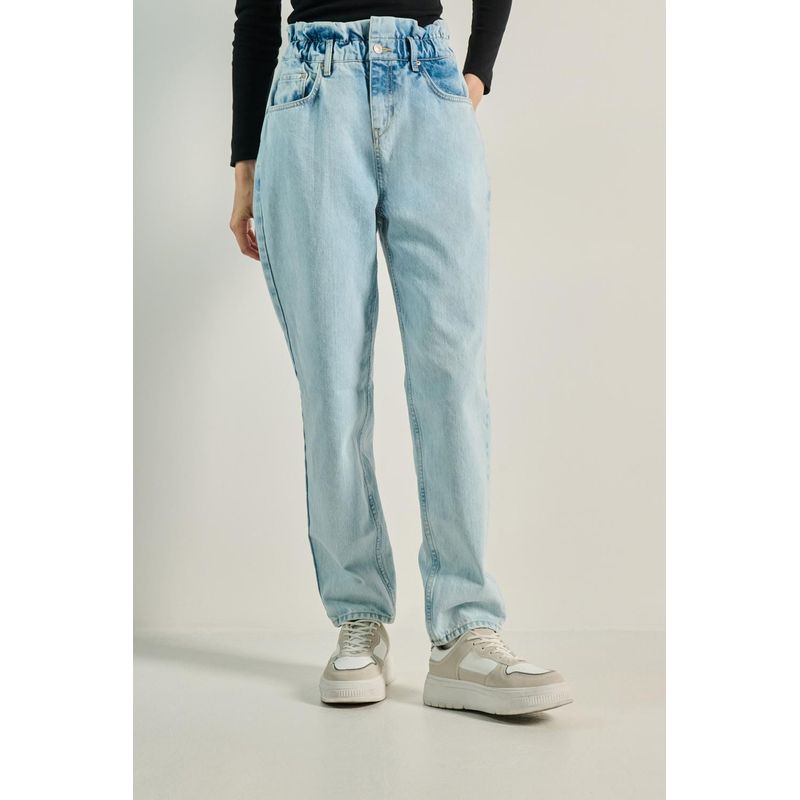 KOAJ - KOAJ Pantalon jean paper bag MUJER