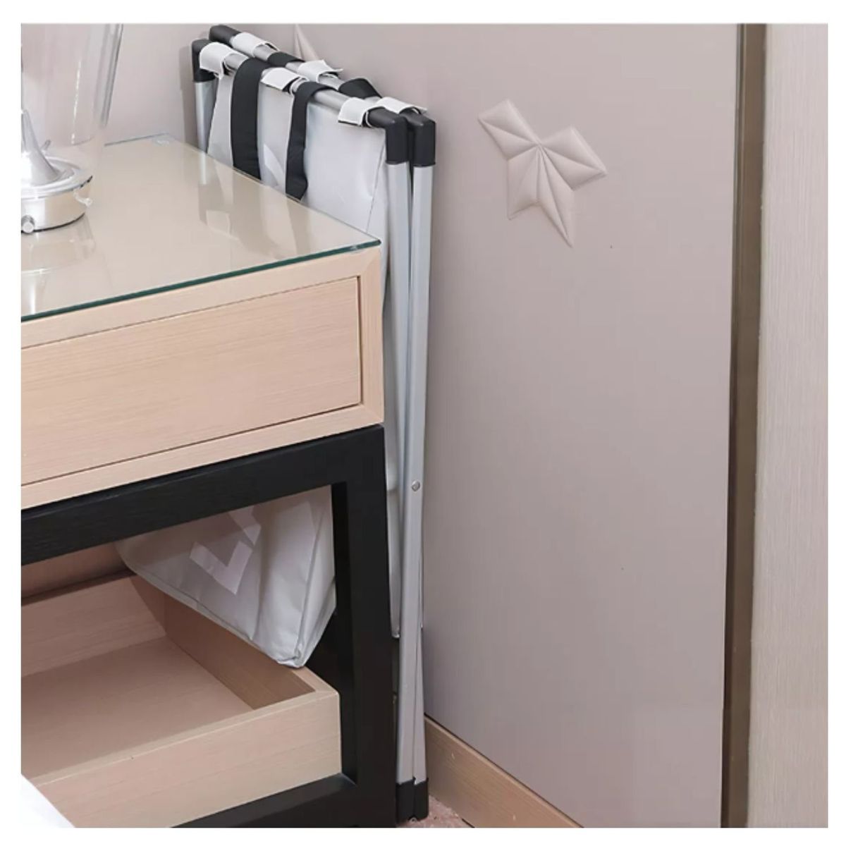 ONE PIXEL - Canasta de Lavandería Portátil Plegable para el Hogar Gris