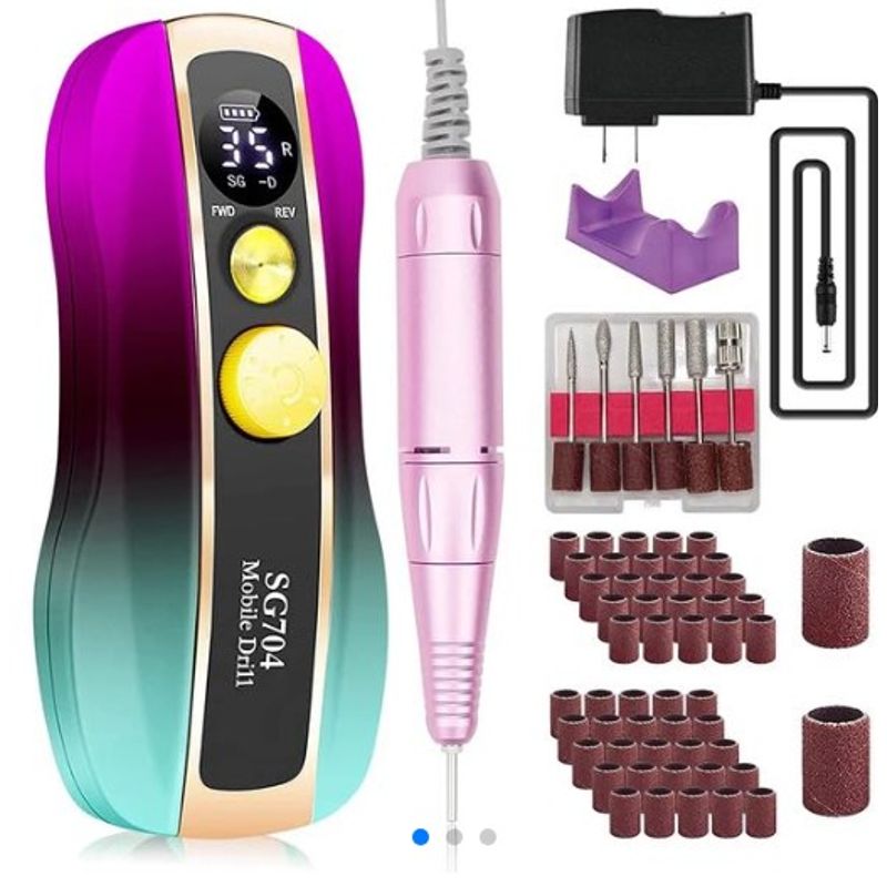 GENERICO - Pulidor de uñas portátil de 3500 RPM  SG704