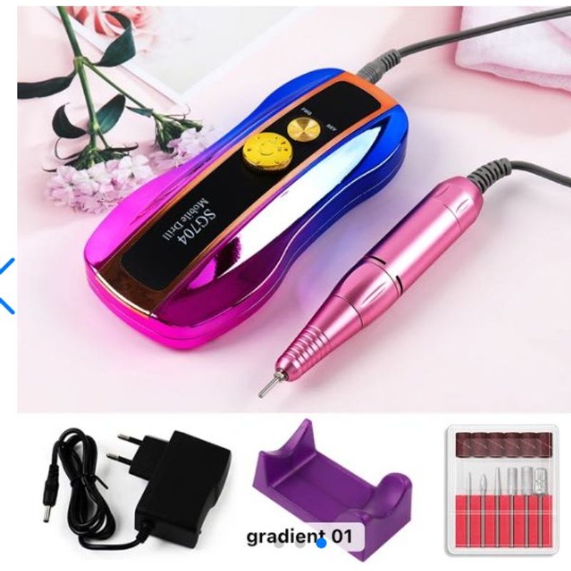GENERICO - Pulidor de uñas portátil de 3500 RPM  SG704