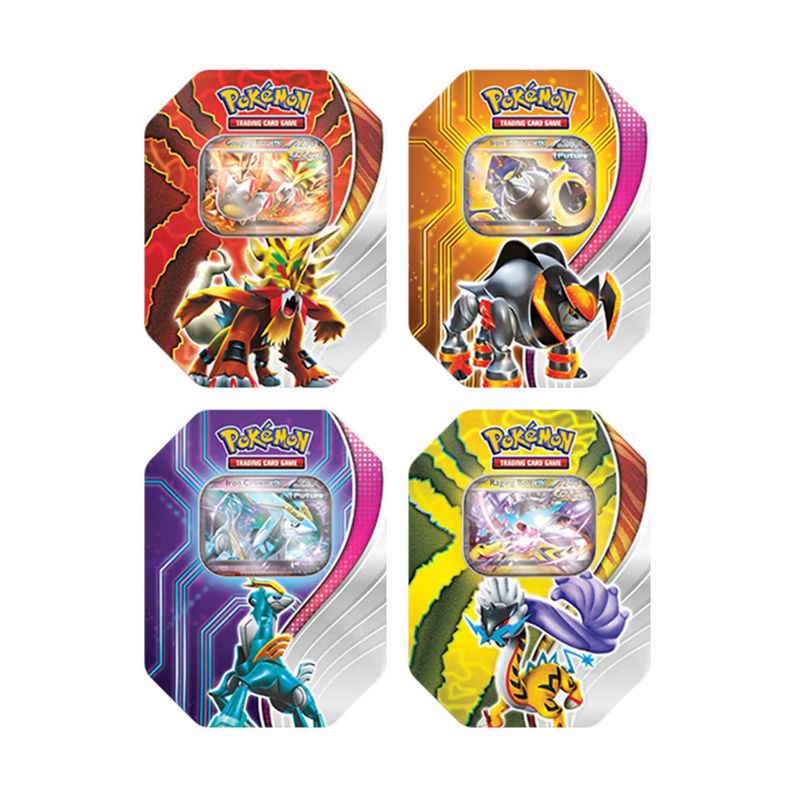 POKEMON - Cartas Pokemon Tcg Lata Coleccionable Original + 4 Paquetes