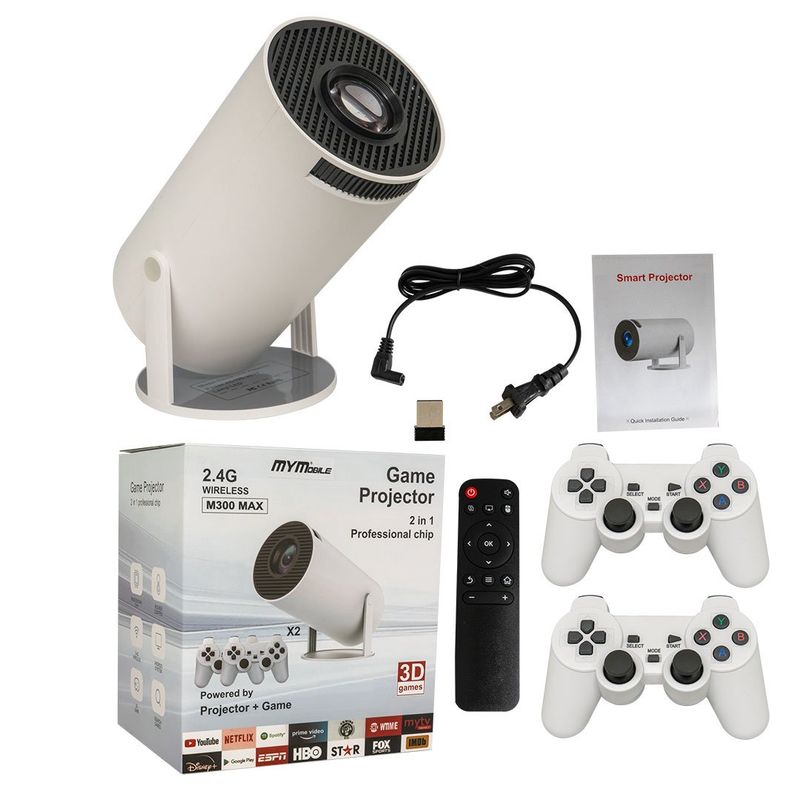 GENERICO - Video Beam Mini Proyector Cine en Casa Con Controles Juegos
