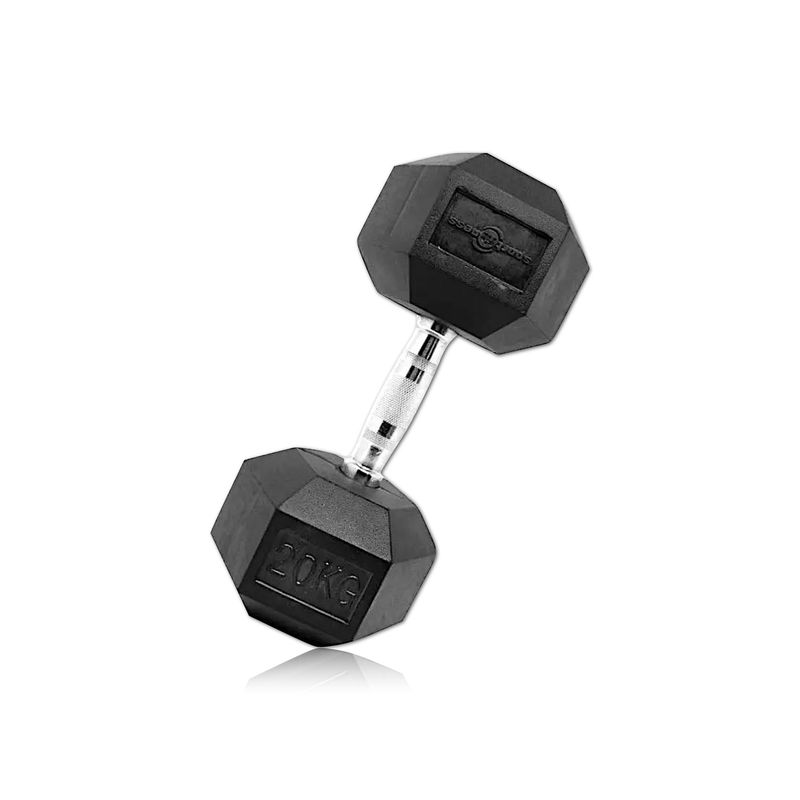 SPORT FITNESS - MANCUERNA HEXAGONAL ENCAUCHETADA 20KG