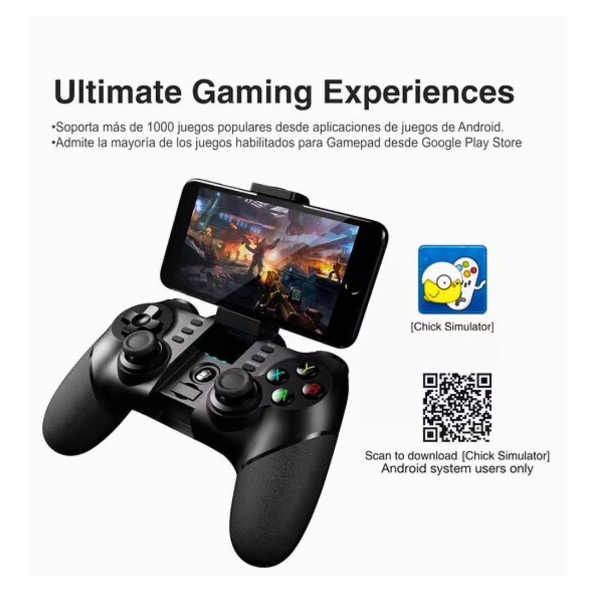 IPEGA - Control Ipega Pg9076 Inalámbrico 3 En 1 Rec Usb Para Celular y Pc
