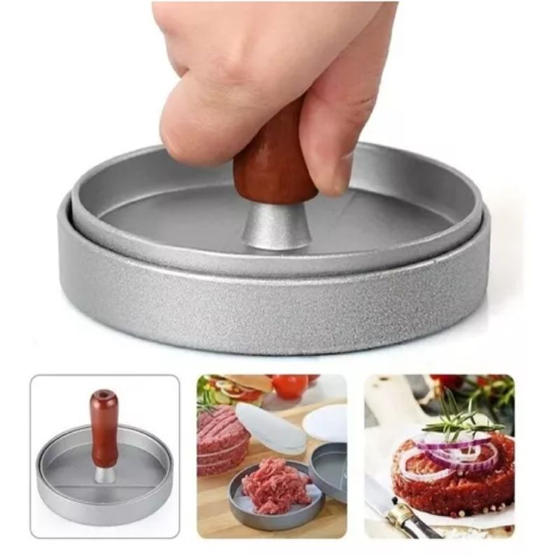GENERICO - MOLDE PRENSA MANUAL PARA CARNE DE HAMBURGUESA