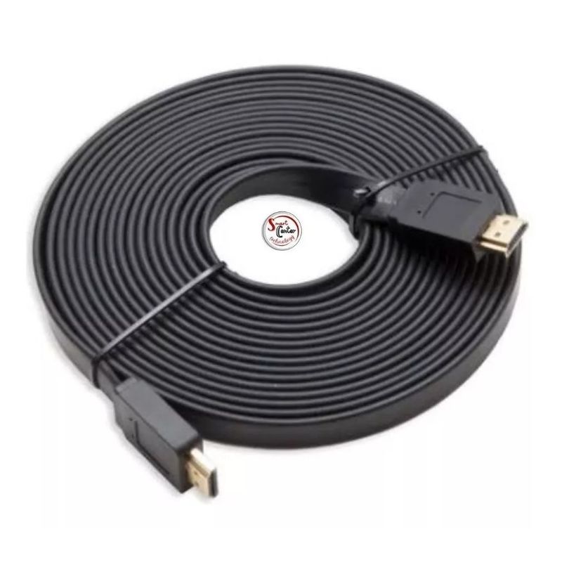 GENERICO - Cable Hdmi Plano 1.4ver 3d, Ultra Hd, De 10 Mts