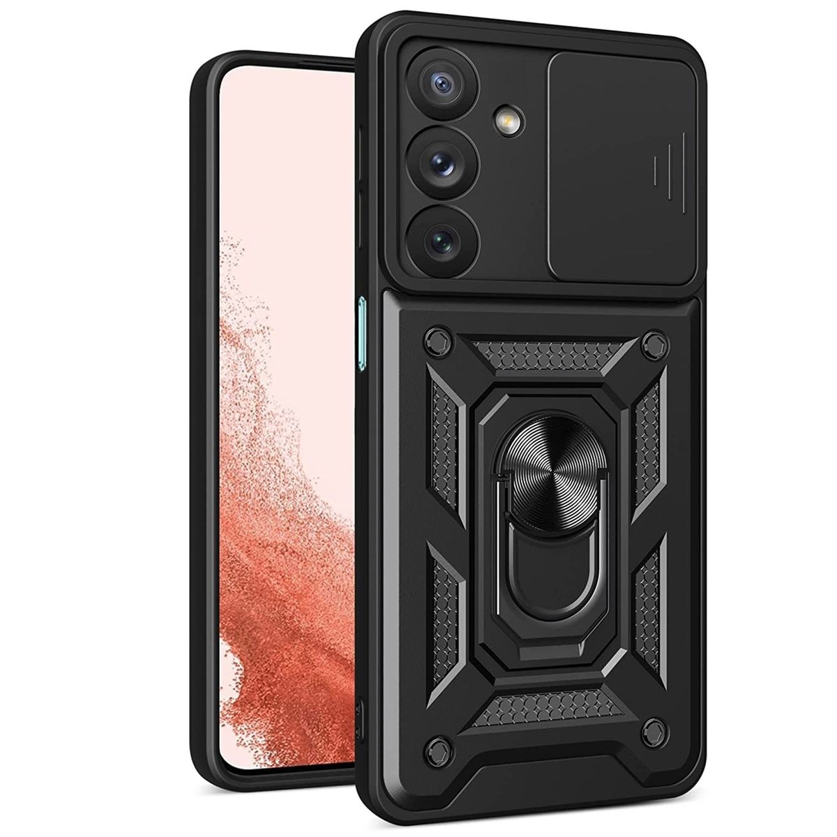 GENERICO - Funda Case Protector Cámara Con Slider Compatible Samsung A16 5G Negro