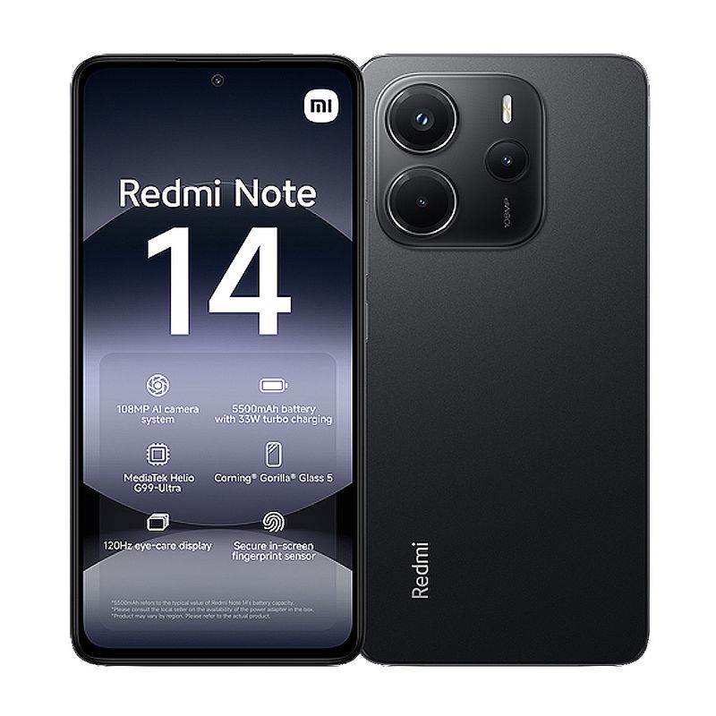 XIAOMI - Celular Xiaomi Redmi Note 14 4G 128GB 8GB RAM Negro