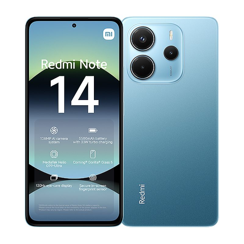 XIAOMI - Celular Xiaomi Redmi Note 14 4G 128GB 6GB RAM Azul