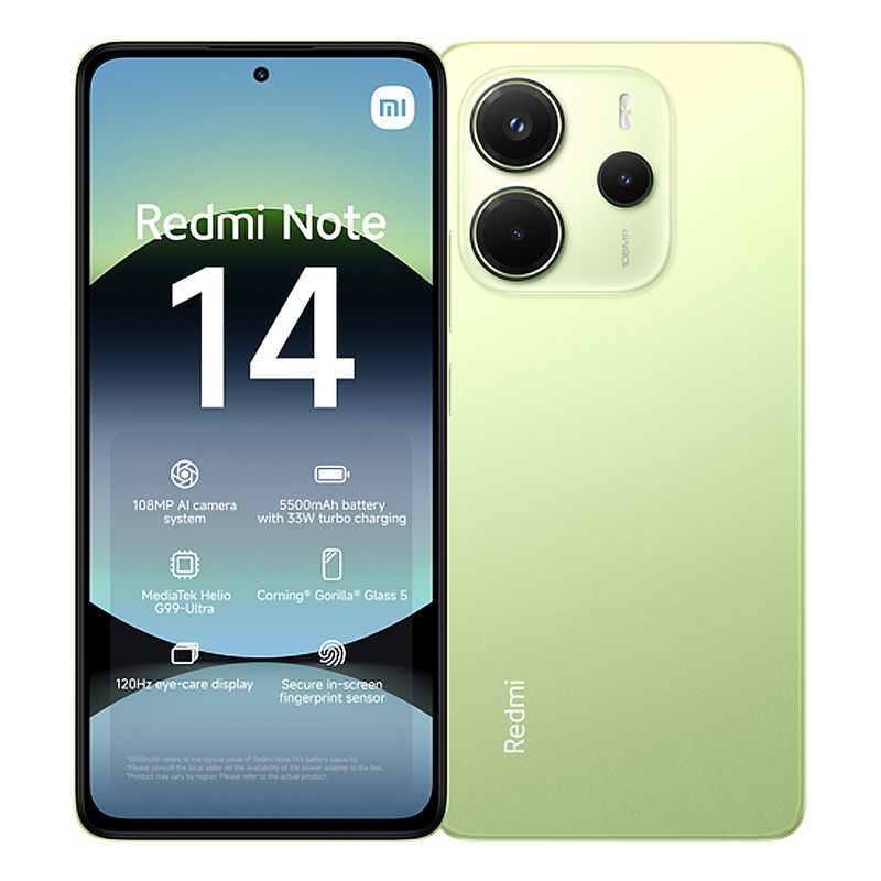 XIAOMI - Celular Xiaomi Redmi Note 14 4G 128GB 8GB RAM Verde