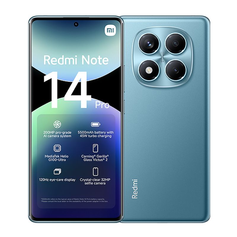 XIAOMI - Celular Xiaomi Redmi Note 14 PRO 4G 256GB 8GB RAM Azul