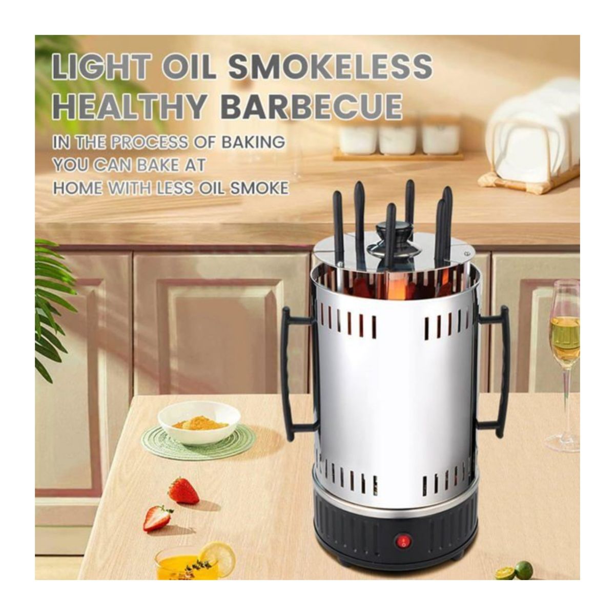 SOKANY - Asador De Pinchos Electrico  Pinchos Sokany