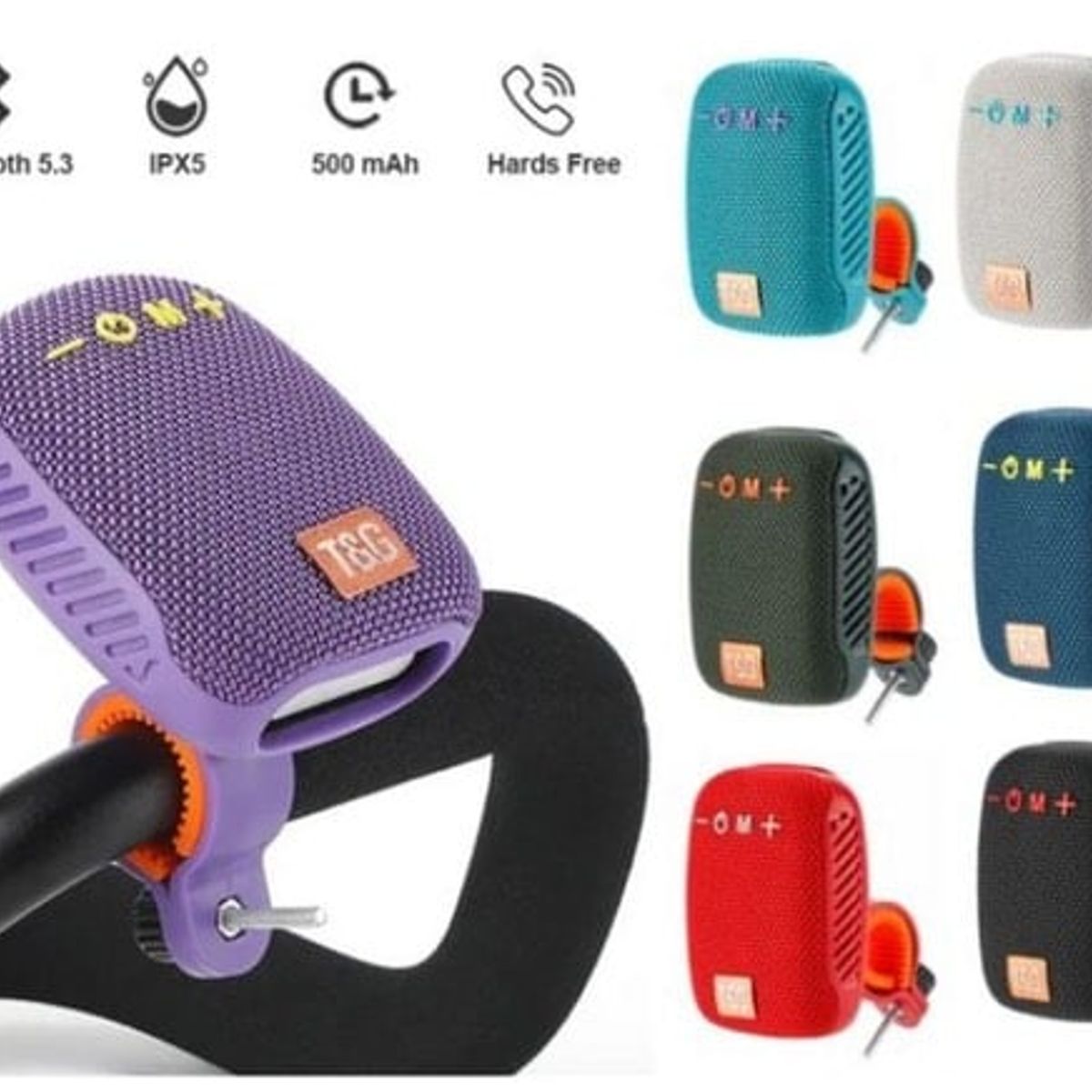 GENERICO - Parlante Altavoz T&g Bluetooth Bici Llamadas Radio Portatil