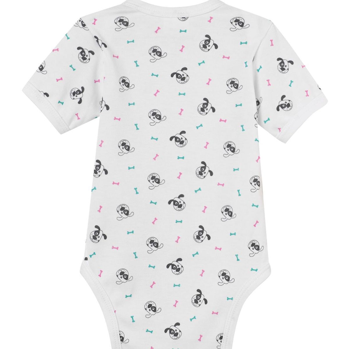 SANTANA - Body Bebé Manga Corta Niña Blanco