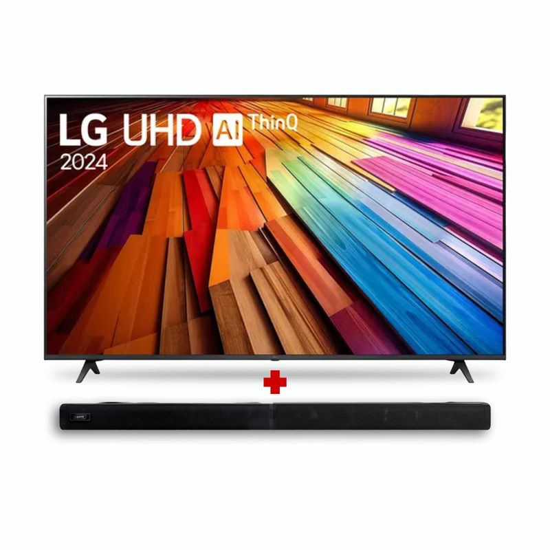 LG - Combo Televisor LG 50UT 50 pulgadas + Barra de sonido 2 en 1Mertec