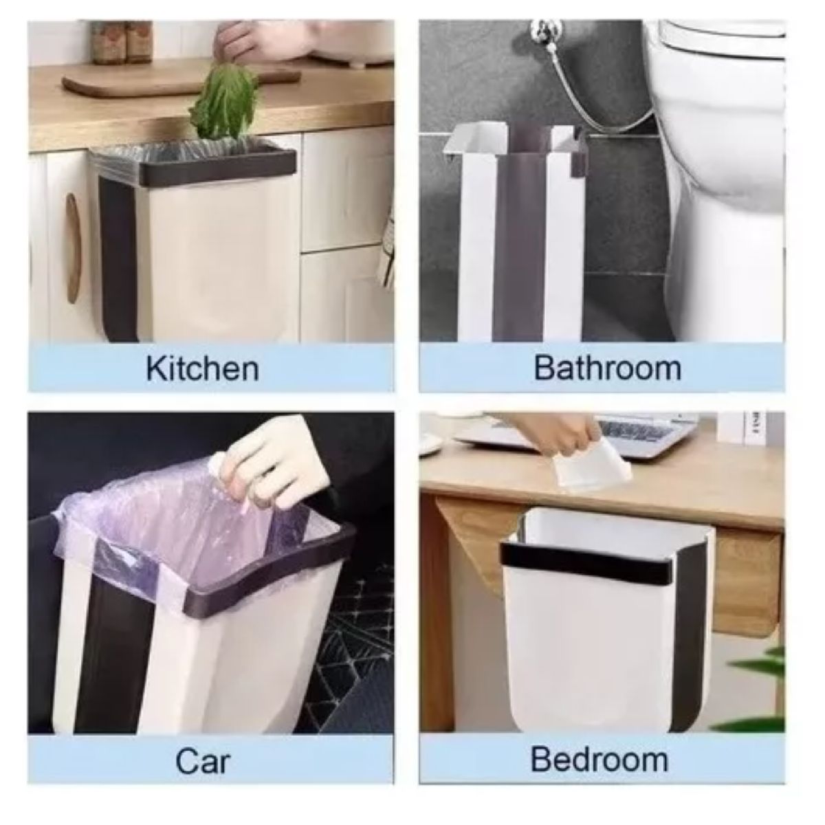 GENERICO - BOTE DE BASURA PARA PARED PLEGABLE