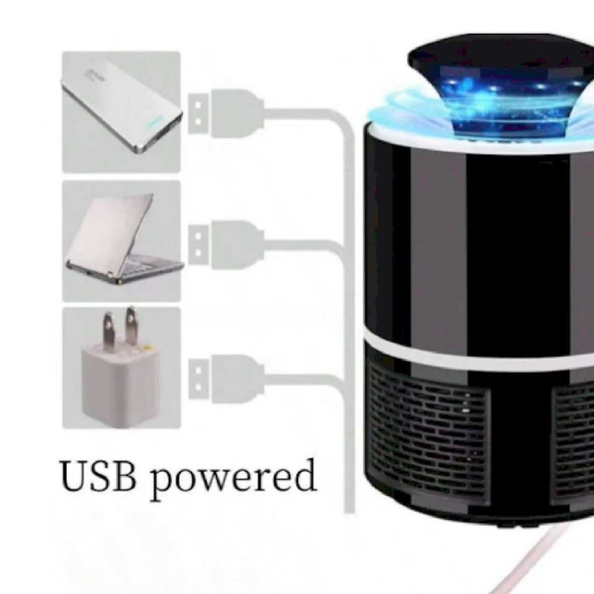 GENERICO - LAMPARA MATA MOSQUITOS DE USB LAMPARA DE CONTROL DE PLAGAS