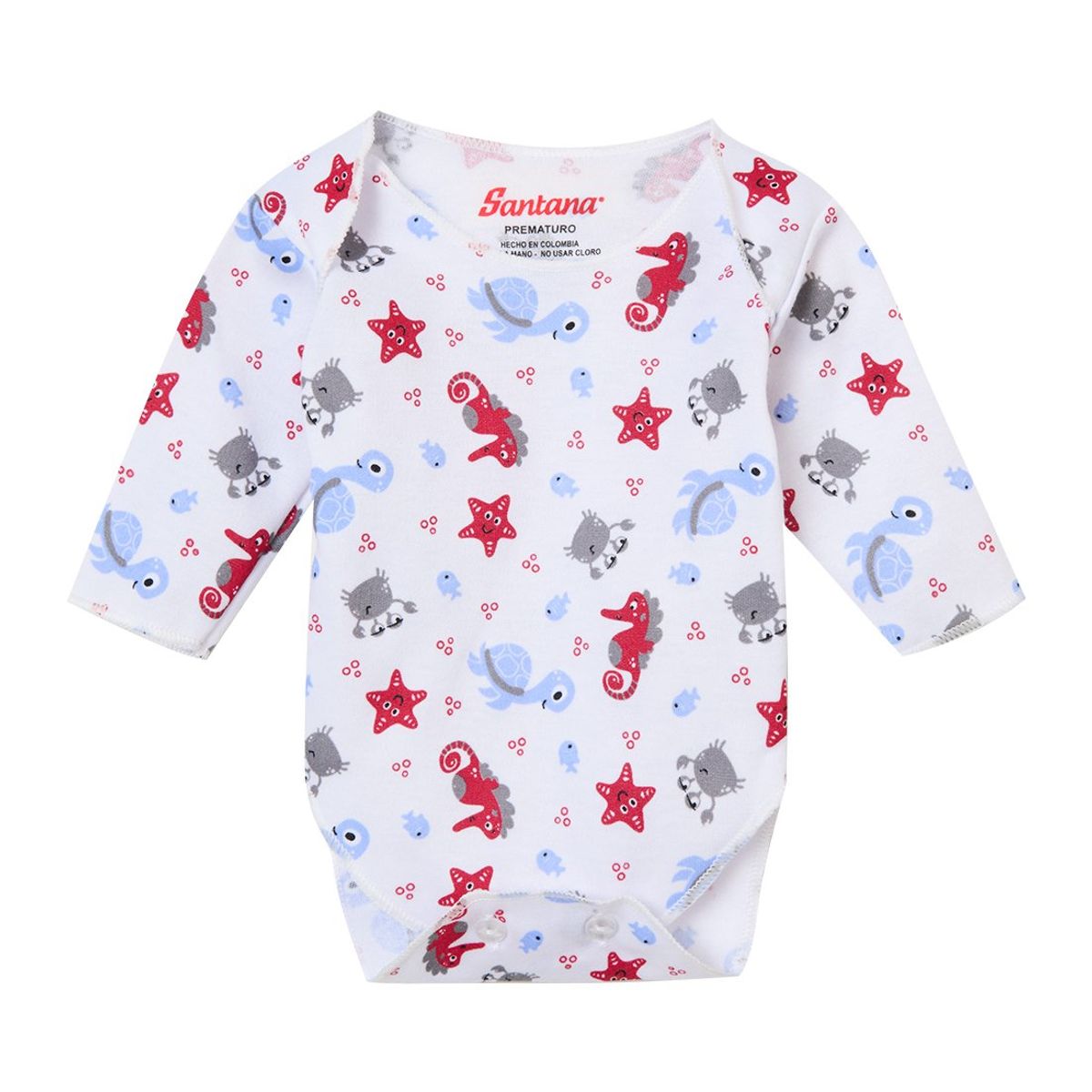 SANTANA - Body Bebé Prematuro Niño Rojo Medio