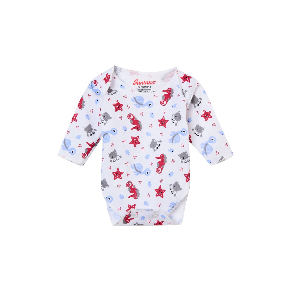 SANTANA - Body Bebé Prematuro Niño Rojo Medio