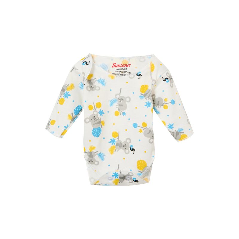 SANTANA - Body Bebé Prematuro Niño Turquesa
