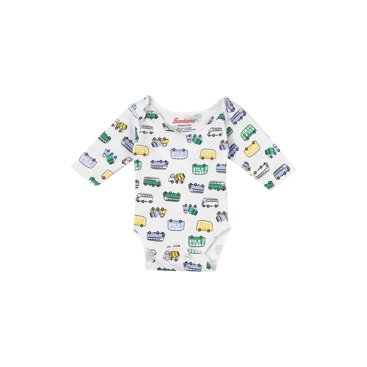 SANTANA - Body Bebé Prematuro Niño Verde