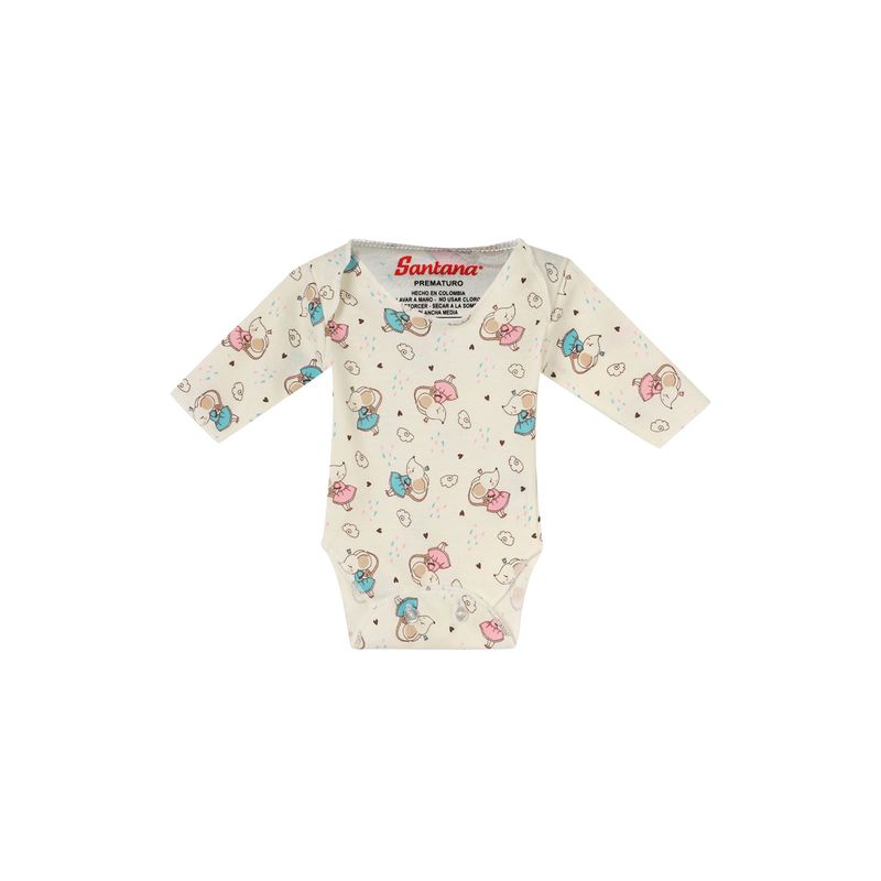 SANTANA - Body Bebé Prematuro Niña Rosado
