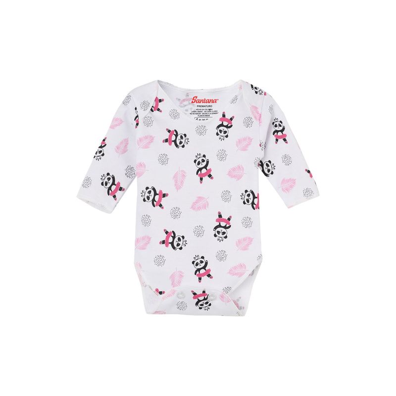 SANTANA - Body Bebé Prematuro Niña Rosado Medio